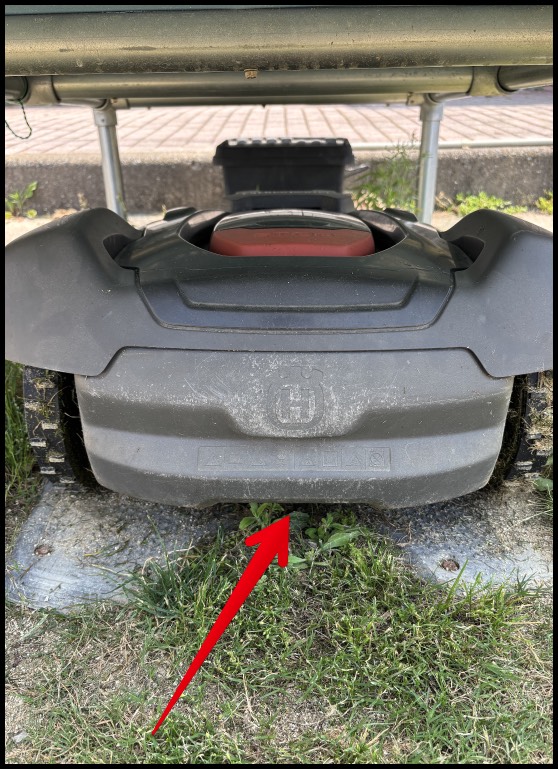 ドックに停車中